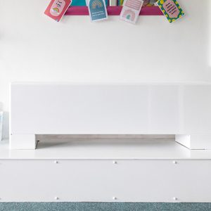 front facing view of the round edged TZT Convector radiator - perfect for schools