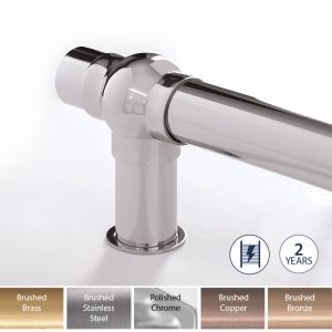 Towelrads Fitzrovia Towel Warmer in Polished Chrome - Close Up