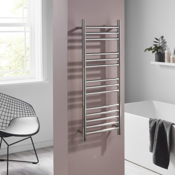 Towelrads Eversley Stainless Steel Dry Electric Towel Radiator in Chrome