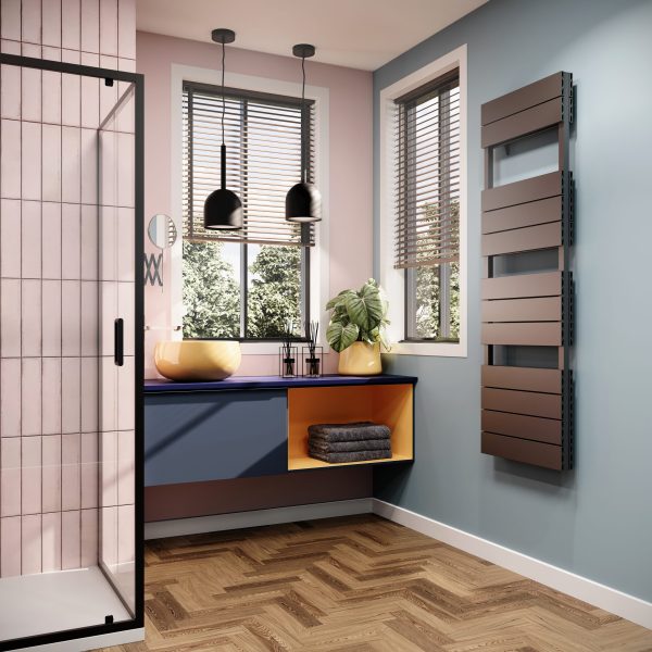 Towelrads Sandhurst Towel Rail in Anthracite - 1570mm x 500mm