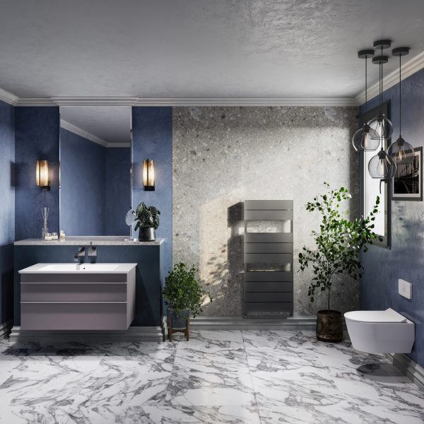 Towelrads Sandhurst Towel Rail in Anthracite - 1150mm x 500mm