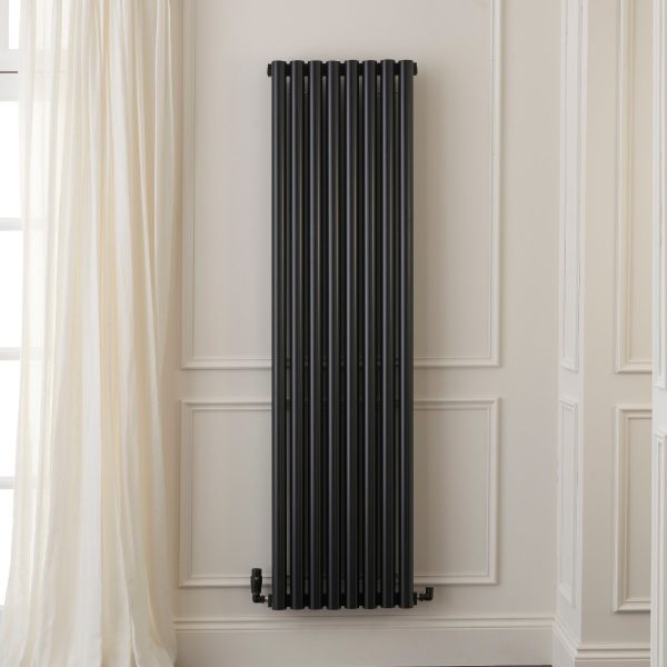 Towelrads Oxshott 1800x495 Vertical Radiator in Black - 240012