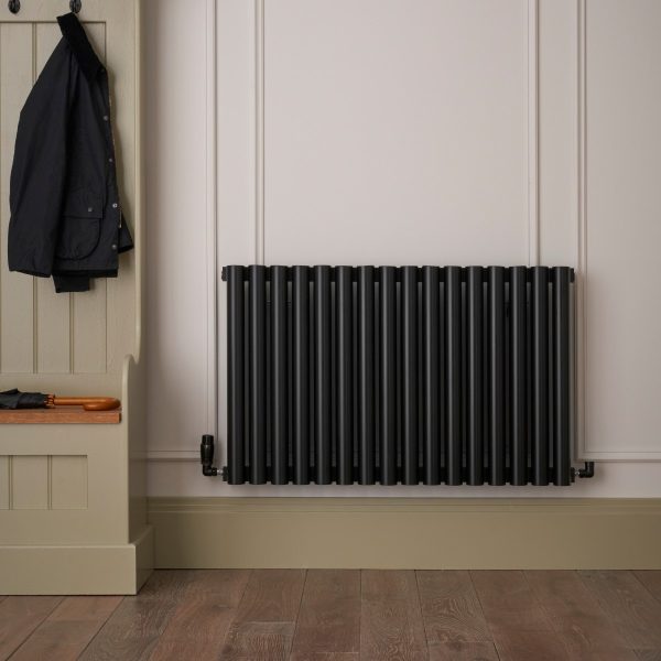 Towelrads Oxshott 600x975 Horizontal Radiator in Black - 240010