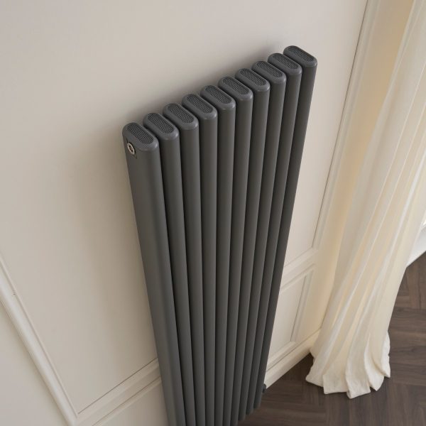 Towelrads Winchester 1800 x 446 Vertical Radiator in Anthracite - 240105