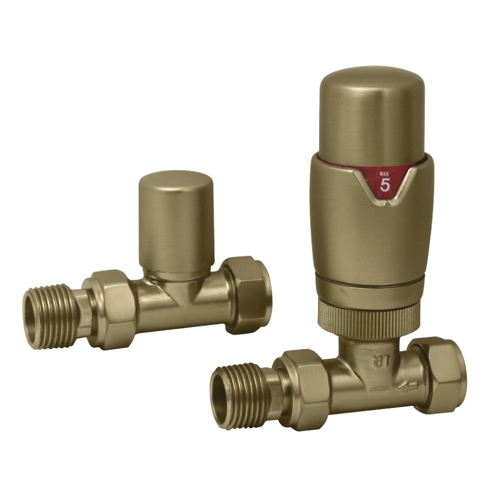 Towelrads Straight TRV Brushed Brass - 690200