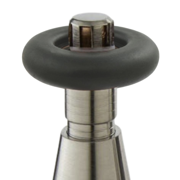 Towelrads Chelsea Black & Satin Brushed Nickel Handle - 696918