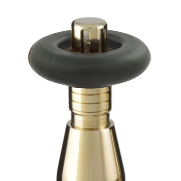 Towelrads Chelsea Black & Polished Brass Handle - 696923