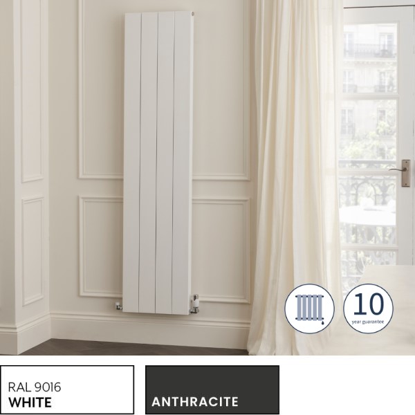 Towelrads Ascot Vertical Radiator in White