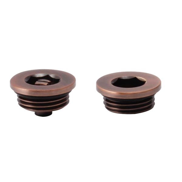 Towelrads bleed valve and plug set antique copper - 690352