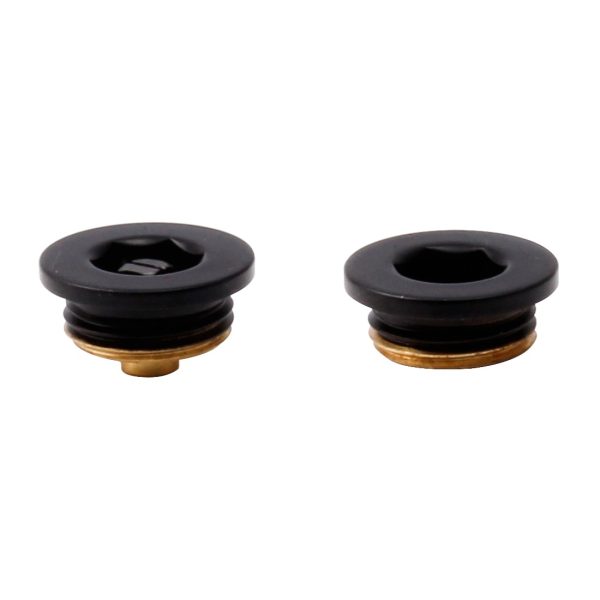 Towelrads Bleed Valve & Blanking Plug Set in Black - 690358