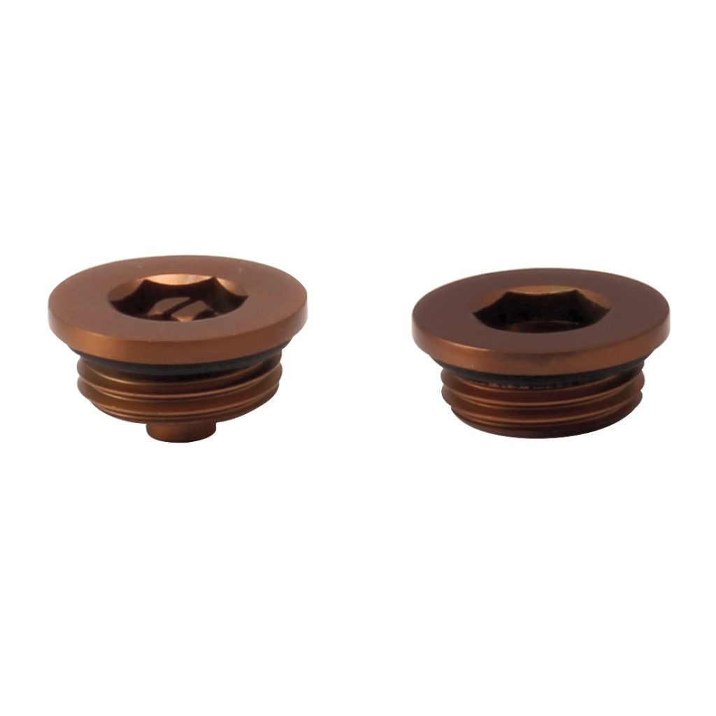 Towelrads bleed valve and plug set brushed bronze - 690354