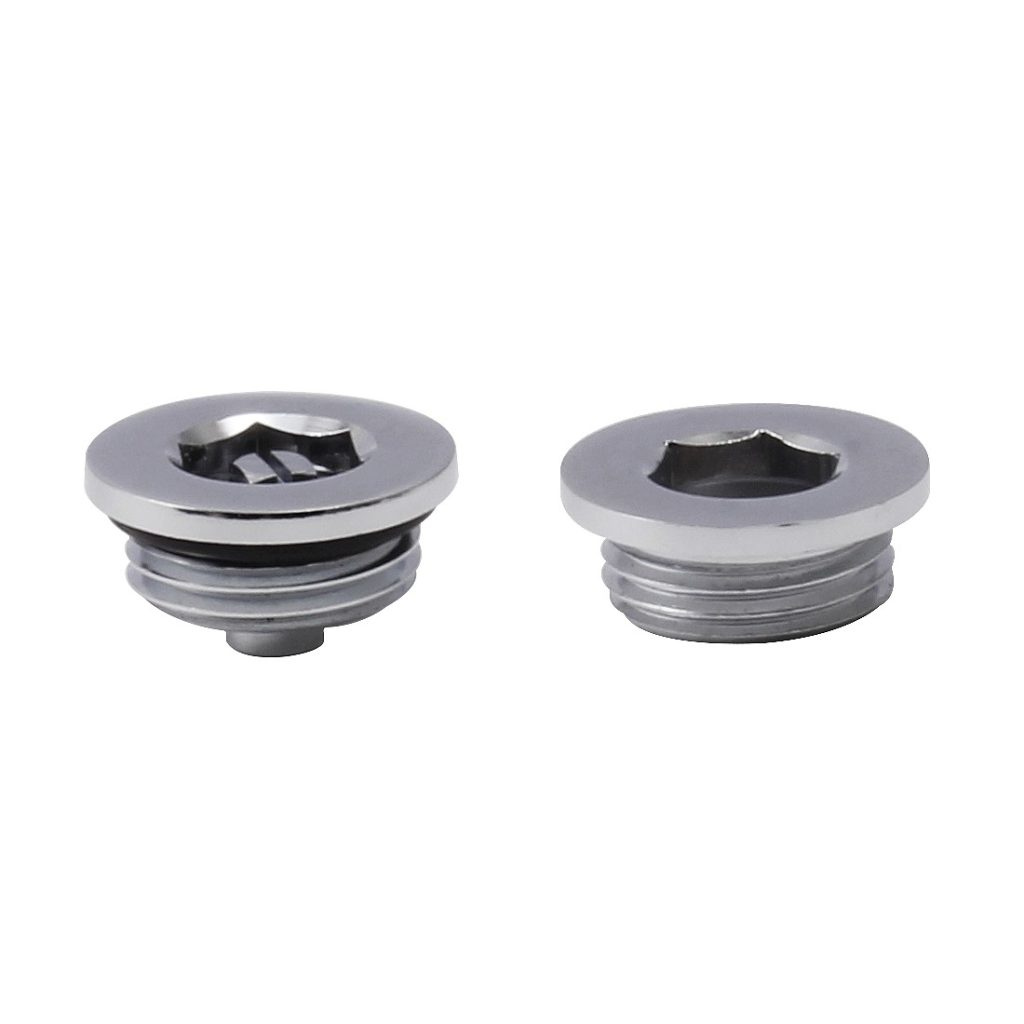 Towelrads bleed valve and plug set chrome - 690384