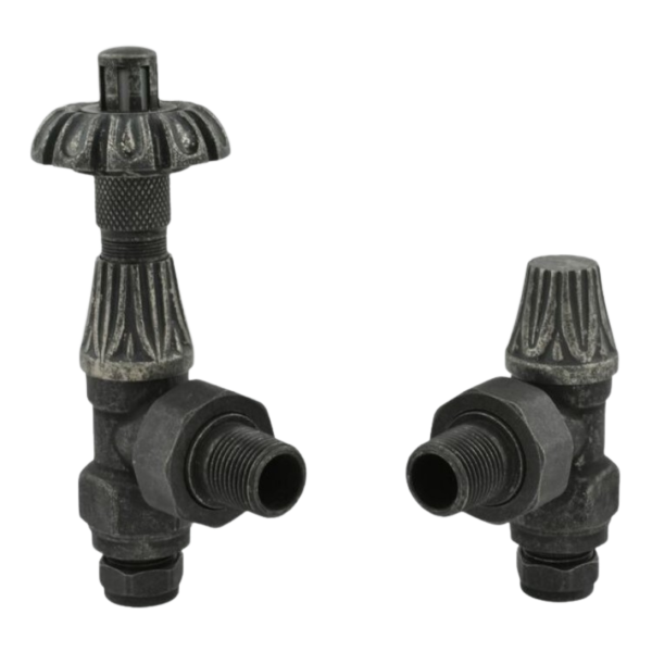 Towelrads Winchester Angled TRV Valve in Pewter - 690016