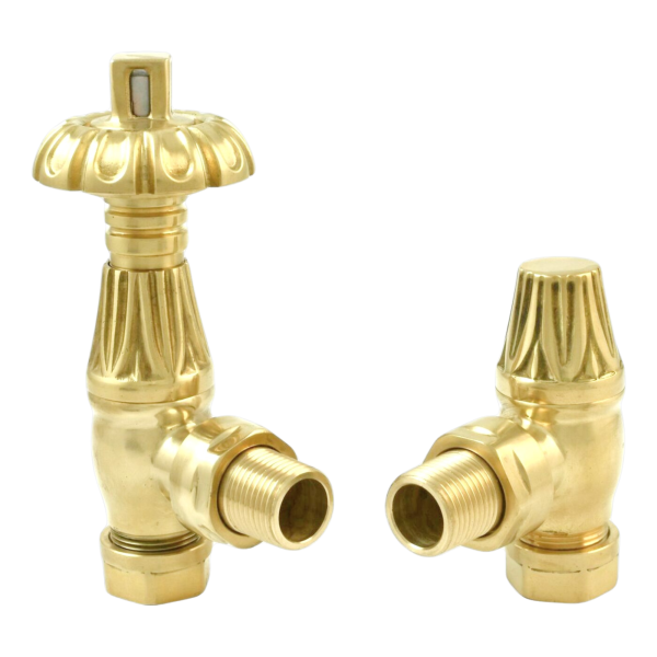 Towelrads Westminster Polished Brass Angled TRV - 690015