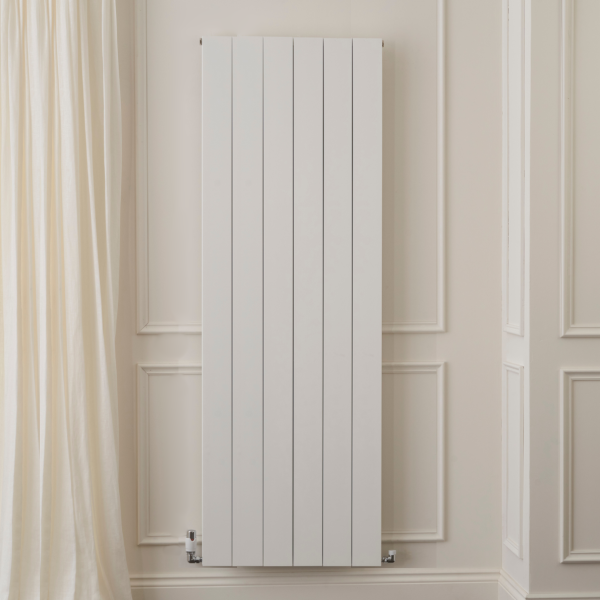 Towelrads Ascot Double Vertical Radiator in White - 1800mm x 612mm