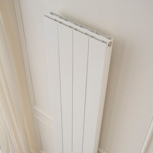Towelrads Ascot Double Vertical Radiator in White - 1800mm x 407mm